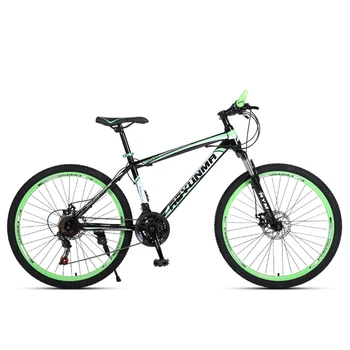 Brdski bicikl, cestovni bicikl, 26 inča, bicikl od ugljičnog čelika, za trčanje po neravnom terenu, amortizacija s promjenjivom brzinom, disk kočnice za odrasle