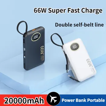 Super brzo punjenje Power Bank Mini 20000 mah prijenosni punjač 2USB izlaz digitalni zaslon Vanjski baterija za iPhone Xiaomi