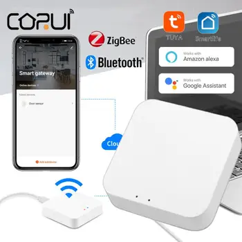 CORUI Tuya Smart Zigbee/Bluetooth Gateway Hub, multi-mode gateway most, daljinski upravljač Smart Life, rad s Alexa Google Home