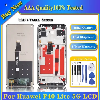 100% Muški OEM LCD zaslon za Huawei P40 Lite 5G digitalizator Kompletna montaža i zamjena kućišta na rezervni dijelovi za telefon