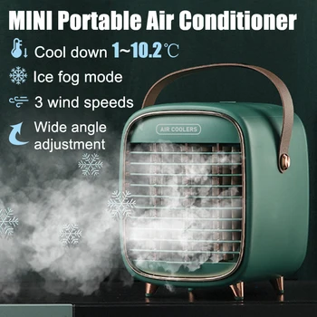 Mini klima-uređaj Prijenosni hladnjak zraka Kućni USB Ventilator za hlađenje osobnog prostora Ventilator zraka za hlađenje punjiva stolni ventilator