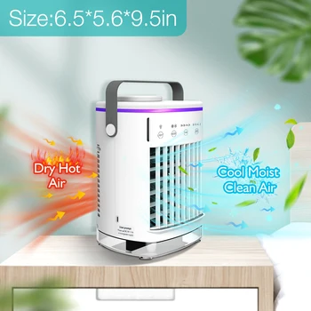 Ventilator za hlađenje u ljetni vrući dan, prijenosni stolni USB ovlaživač zraka, temperaturi zraka, rashladni mini ručno sklopivi ventilator