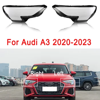 Poklopac prednjeg svjetla za vozila Audi A3 Prozirni poklopac kućišta svjetla Telo abažur Zamjena objektiva 2020-2023