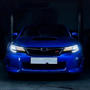 Pribor za glavnu svjetla za styling automobila Subaru Impreza WRX 2008-2014 LED DRL Objektiv projektora Dynamic led lampe sklop