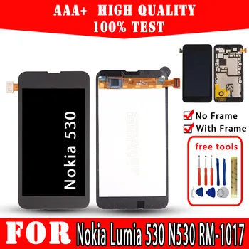 Originalni LCD zaslon za Nokia Lumia 530 N530 RM-1017 RM-1018 RM-1019 Prikaz vrhunske Kvalitete, Zamjena zaslona osjetljivog na dodir Popravak telefona
