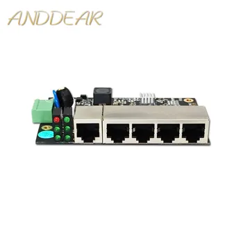 Industrijski ethernet preklopnik 5-port industrial unmanaged Ethernet preklopnik s 5 adaptivnog luka Ethernet 10/100 M
