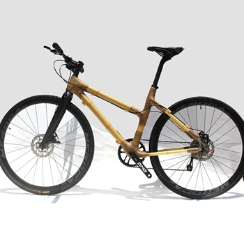 Bambus šljunka bicikl ugljičnih vlakana voziti cestovni bicikl gradski ciklus puna brzina 10s 700x35c crna besplatna dostava